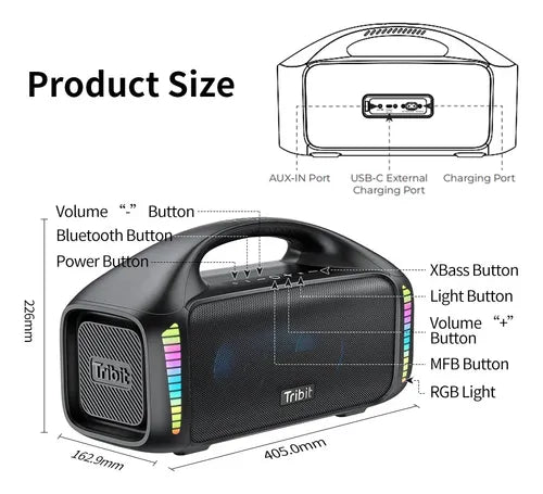Tribit Stormbox Blast 90w Bluetooth Speaker 55% OFF + Free Shipping Today Only